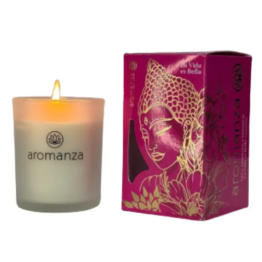 Vela premium aromanza la vida es bella